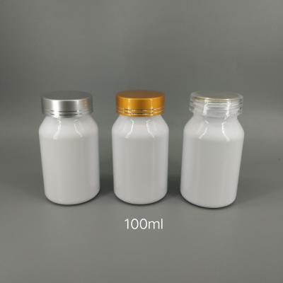 China Hot Sale 100ml PET Plastic Bottle Of Medicine Pharma Evaluate Plastic Pill Capsule Bottle for sale