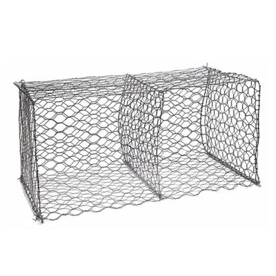 China Stone Basket Gabion Boxes Gabion Weave PVC Woven Coated / Hot Galvanized Cages for sale