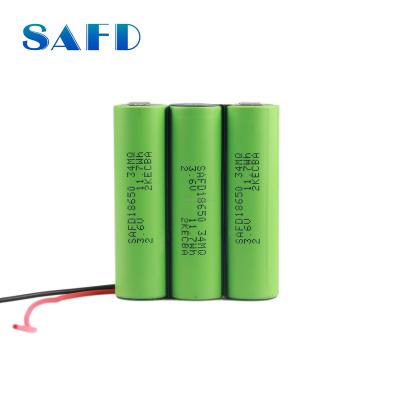 China toys lithium batteries pack 18650 12 volt 3350mah 3s1p rechargeable li ion lithium battery pack for electric scooter for sale