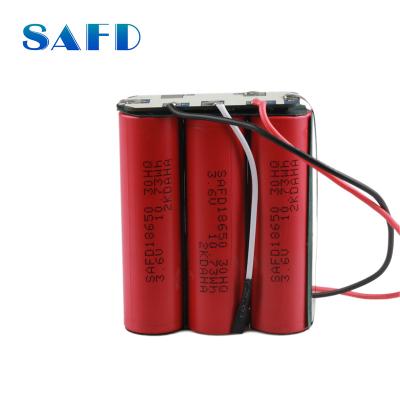 China diy rechargeable toys 3s1p 18650 3000mah 12v lithium ion battery pack for electric bike for sale