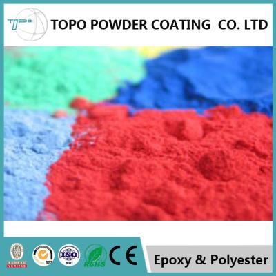 China RAL 1002 Pure Polyester Powder Coating 3mm Crook 12 Mos Shelf Life for sale