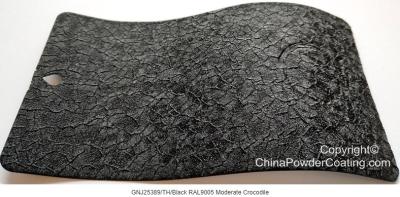 China White Black Crocodile Pattern Powder Coating Powder Paint Big Texture Structured for sale