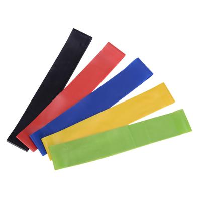 China Mini Yoga Exercise Gym Yoga Pilates Fitness Color Latex 3 Resistance Band Loop for sale