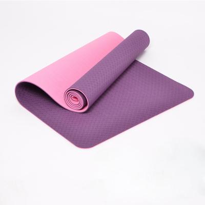 China Eco Friendly Tape Custom Printed Anti Slip Tape Suede Material Fitness Yoga Mat for sale