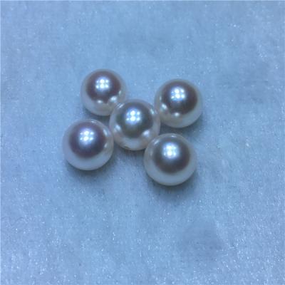 China Jewelry Making 7-9mm White Japan Akoya Pearl Saltwater Round Pearl for sale