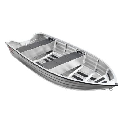 China Durable 365 Hook All Welded Aluminum Hull Rowing Boat Fishing Boats 54cm Depth for sale