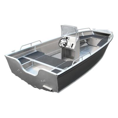 China Aluminum Ce Certified 5.00M Fishing Vessel Aluminum Speed ​​Boat Fishing Boats With Center Console for sale