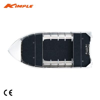 China KIMPLE 450M 4.50M 15ft Aluminum Chaser with CE Aluminum Fishing Boat for sale