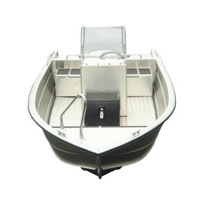 China Durable Kimple New 15ft Aluminum Fishing Flat Bottom Jon Boat With Center Console For Sale for sale