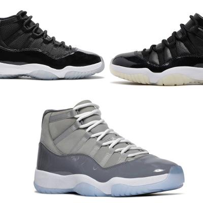 China Cushioning Men's Basketball Shoes AJ 11 Retro Multiplied Cool Sneakers Gray Royalty Red Thunder 11S Sneakers Retro for sale