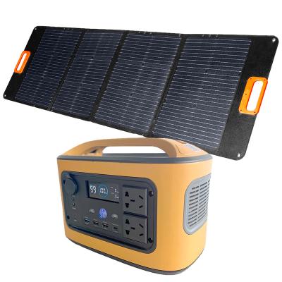 China Camping wireless charging power stations with portable solar panel 110V/220V lifepo4 2000w power station for sale