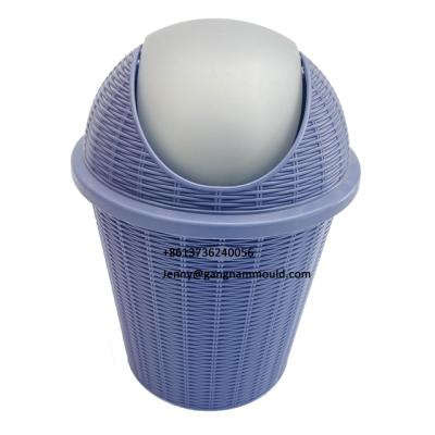 China Injection Household Garbage Bin Mold Steel Plastic Waste Bin Mold Maker for sale