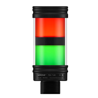 China Industrial Polycarbonate Signal Indicators Color Tower Light Equipment 50mm Signal Tower Light 2.7khz±500khz Two Stage Lead QRONZ Polycarbonate for sale