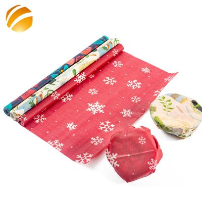 China Eco Friendly Organic Beeswax Wraps Durable And Eco Friendly Sustainable Beeswax Food Wrap Roll for sale