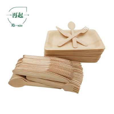 China Biodegradable High Quality Disposable Wooden Cutlery, Origin Heilongjiang Province China for sale