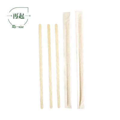 China 178x6x1.2mm Disposable Hot Sale High Quality Birchwood Coffee Stir Wooden Stick for sale