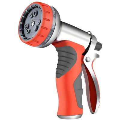 China Variable Flow Control Multifunctional Heavy Duty Metal Spray Gun Metal Nozzle Garden Hose Wash Cars Dogs Ground Adjustable Garden Water Spray Nozzle for sale