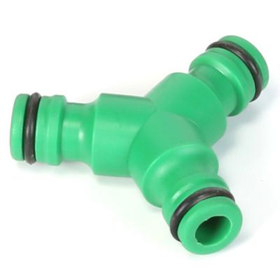 China Easily Install Garden Hose Connectors Fittings 3 Way Y Splitter Garden Hose Connectors Bolt & Threaded ABS Plastic Garden Hose Connectors for sale