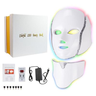 China Pigment Removal Wholesale Beauty Care Korea Skin Care Machine Led Face Mask 7 Colorful Light Therapy Led Face Mask for sale