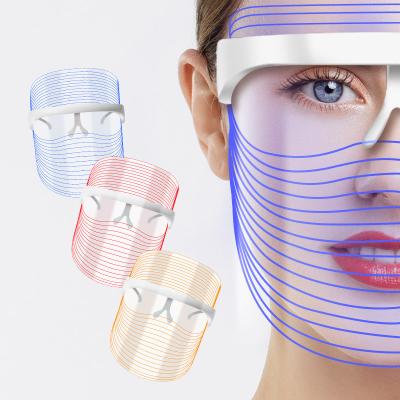 China Rechargeable Dye Removal Radio Face Skin Care Light Therapy 7 Color Led Photon Mask PDT Beauty Facial Device for sale