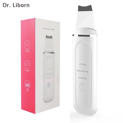 China Wholesale Beauty Equipment Ultrasonic Skin Scrubber DEEP CLEANSING Beauty Products For Women Home Use Dead Skin Blackhead Remove for sale