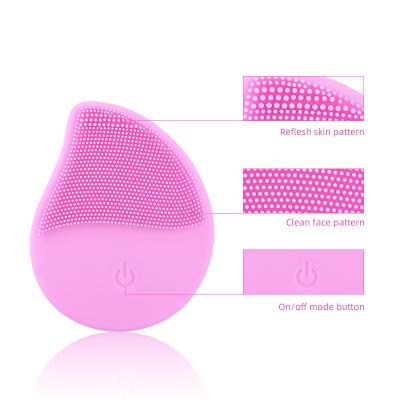 China Wholesale 2021 Acne Treatment Hot Selling IPX 7 Face Cleansing Brush Silicone Waterproof Electric Face Brush For Pore Remover for sale