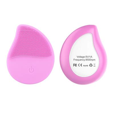 China Acne Treatment Mini Sonic Electric Facial Cleansing Brush Exfoliating Spinning Brush Device Deeping Equipment Cleansing Your Face Brush for sale