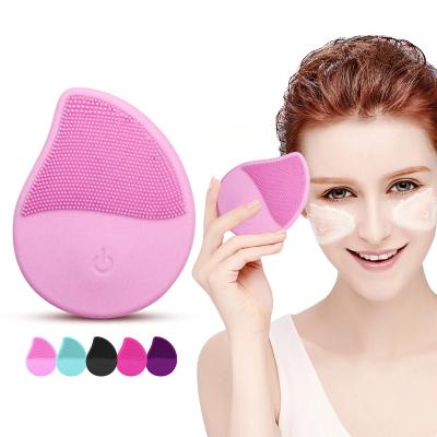 China Wholesale 2021 Acne Treatment Hot Selling IPX 7 Face Cleansing Brush Silicone Waterproof Electric Mini Brush For Pore Remover for sale