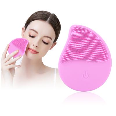 China Wholesale Acne Treatment Ultrasonic Wave Massage Brush Silicone Face Wash Brush Silicone Facial Cleansing Face Exfoliate Brush for sale