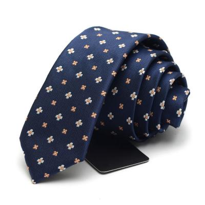 China New Design 100% Polyester Jacquard Woven Mens Classic Knitted 100% Polyester Ties for sale