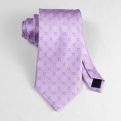 China Custom High Quality Mens Silk Polyester Tie Ties With Logo DZ-010 for sale