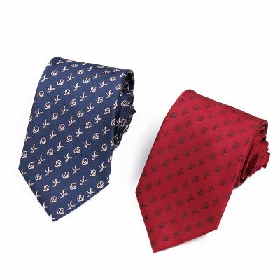 China Custom Made High Quality Mens Polyester Cotton Silk Tie Ties With Logo Designer Ties For Men DZ-013 for sale