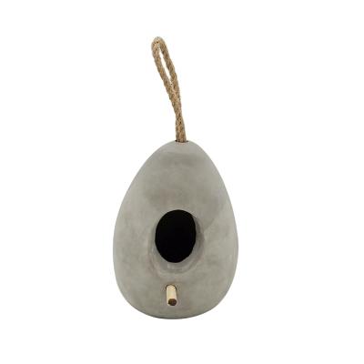 China Viable Cement Outdoor Garden Bird House Decoration Bird House for sale