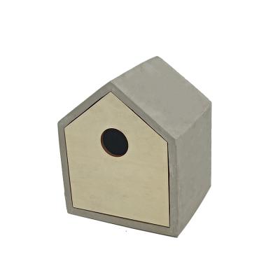 China Viable Indoor Decorative Cement Bird House Garden Bird House Wild Kit for sale