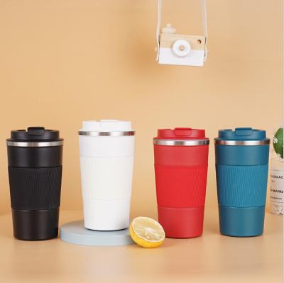 China WORTHBUY Disposable Logo Leak-Proof Travel Water Cup Custom Made With Handle Stainless Steel Reusable Coffee Cup For Drinkware for sale