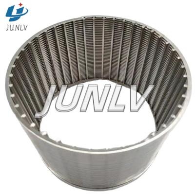 China Hotels JUNLV Professional manufacturers 304 316L stainless steel Johnson screen wedge wire tube for filter elements wire mesh filter for sale