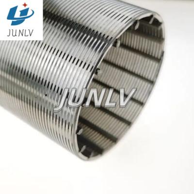 China Hotels JUNLV Factory outlet Wedge Wire Screen Strainer Filter Mesh wedge wire screen filter for sale