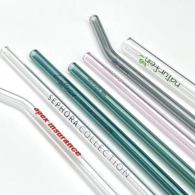 China High Viable Eco Friendly Pyrex Borosilicate Glass Reusable Drinking Straws In Stock On Sale for sale