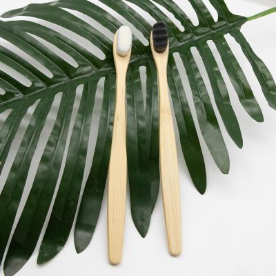 China Disposable Natural Bamboo Toothbrush Adults Eco - Friendly Natural Bamboo Toothbrush for sale