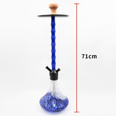 China New large aluminum alloy base shisha hookah stainless steel circular hookah modern shisha glass+shisha on hot sale for sale