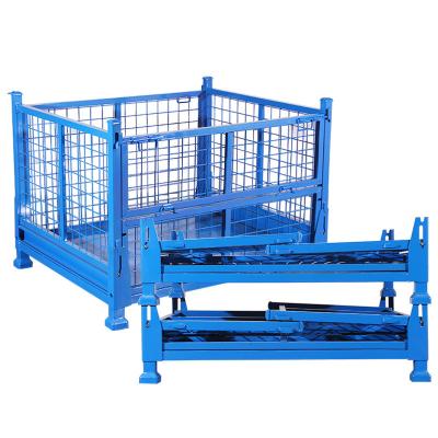 China Logistics Transport Warehouse Storage Folding Cage Can Be Customized Storage Hardware Metal Foot Cage Folding for sale