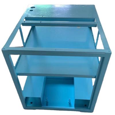 China Custom steel/aluminum/copper/316 stainless steel/etc sheet metal processing rack welding cutting baking painting for sale