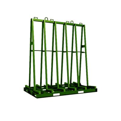 China Transport Stackable Glass Rack Warehousing Logistics Transport Mobile Rack L Shaped Transport Rack for sale