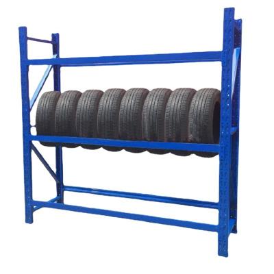 China Mobile Type Stackable Tire Storage Car Tire Rack Display Rack Tire Storage Shelf Beam Rack for sale