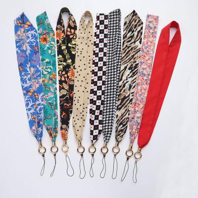 China Promotional Gift Wholesale Hot sale  Lily tulip lavender flowers Neck Strap Lanyards for keys Rainbow ID Card Mobile Phone Straps lanyard for sale