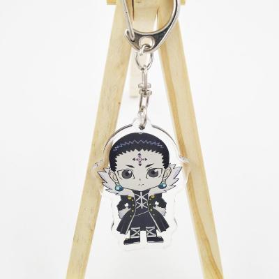 China Promotion Wholesale Popular Cheap Make Your Own Anime Keychain Custom LOGO Printed Acrylic Charms Free High Clear Plastic Keychain for sale