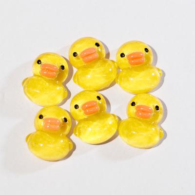 China China Custom cartoon cute duckling Star mini flat fashion jewelry pendant DIY resin jewelry making charm for sale