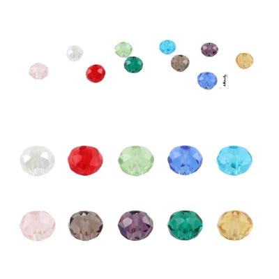 China Jewelry Making Custom 6mm Rondelle China Crystal glass  Faceted Glass Beads Loose Spacer Beads For DIY Bracelet cristal beads for fabric craft for sale