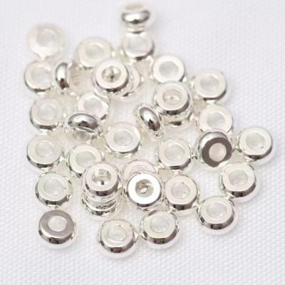 China Necklace Jewelry Making for pens Metal Zinc Alloy Loose Beads Gold Bead Perles Round Wheel Spacer 3mm 4 mm 5 mm 6 mm 8mm 10mm  Round For Jewelry Making for sale