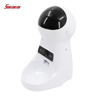 China 2021 Automatic Pet High Quality White Sustainable Smart Feeder Automatic Dog And Pet Feeding Bowl For Small Animals for sale